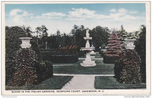 Statues in the Italian Gardens, Georgian Court, Lakewood, New Jersey 1910-20s