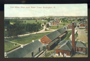 Burlington, Vermont/VT Postcard, Fort Ethan Allan From Water Tower, 1907!