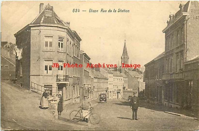 Belgium, Dison, Rue de la Station, Policeman, Winandy No 634