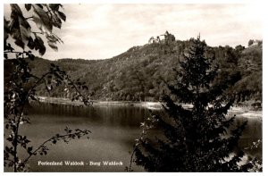 Waldeck Castle Germany Black And White Postcard