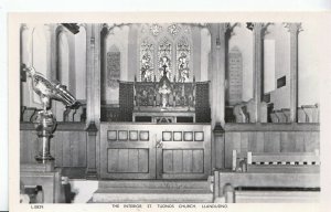 Wales Postcard - The Interior - St Tudnos Church - Llandudno - Real Photo  XX473