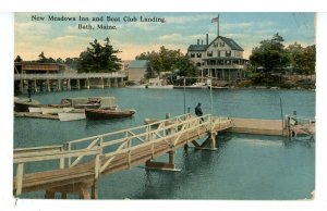 ME - Bath. New Meadows Inn & Boat Club Landing