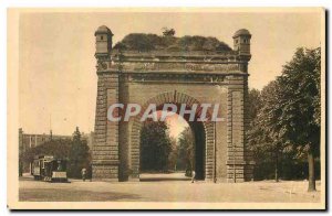 Old Postcard Metz Moselle Serpenoise the door Tram