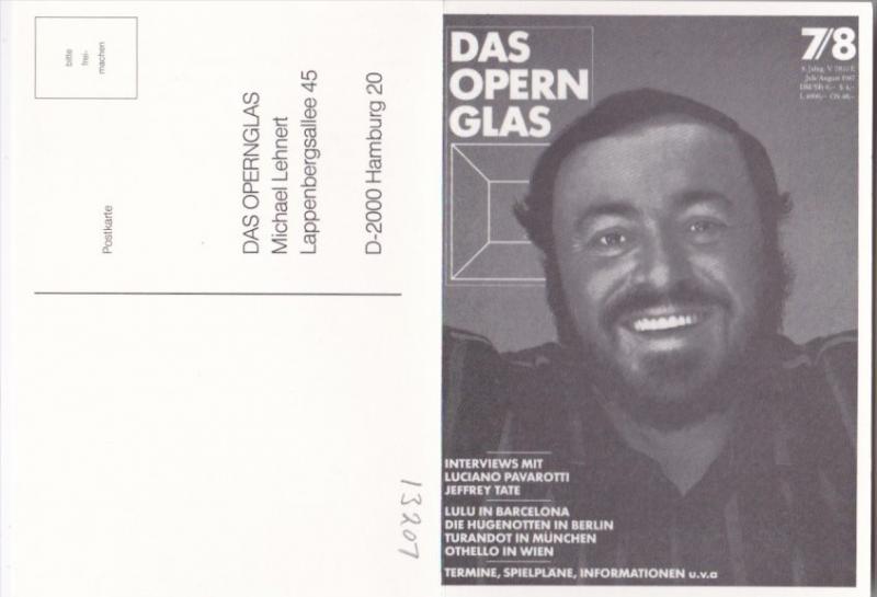 Luciano Pavarotti Das Opern Glas Hamburg Germany