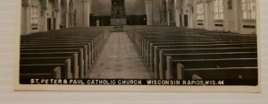 Vintage Postcard St Peter Paul Catholic Church Wisconsin Rapids Wisconsin    762