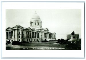 1928 UCV Reunion Arkansas State Capitol Looking North AR Reprint Postcard