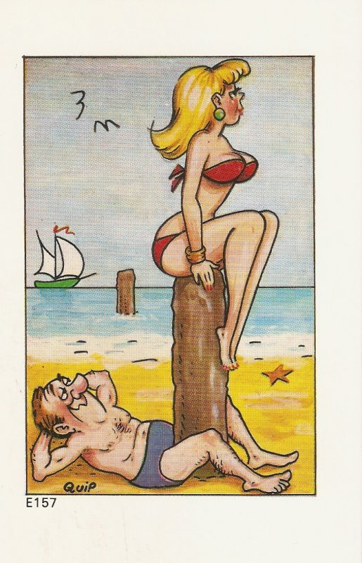 Quip. Without words Humorous saucy English seaside comic PC