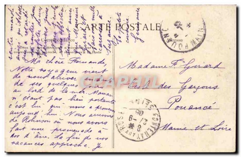 Robinson Old Postcard The castle Malabry