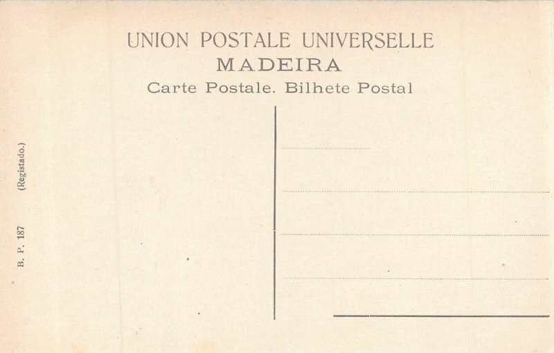 MADEIRA PORTUGAL~FUNCHAL-PRACA de PEDRO POSTCARD