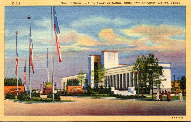 Texas Dallas Hall Of State and Court Of Honor Texas State Fair Curteich