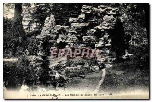 Old Postcard Park St maur The Rocks Square Lakes