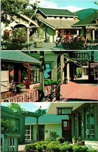 Vtg Chrome Postcard Issaquah Washington WA Gilman Village Multiview UNP