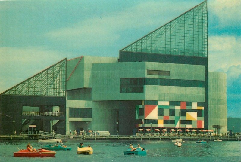 Baltimore Maryland MD Harborplace Inner Harbor National Aquarium Postcard