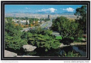 Looking North On Capitol Boulevard From The Platt Gardens Idaho Souvenir Bois...