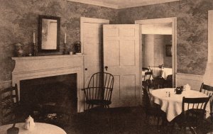Vintage Postcard 1930's Room in the Village Black Smith's House Cambridge MA