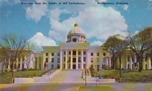 Alabama Montgomery State Capitol Greetings From The Cradle Of The Confederacy