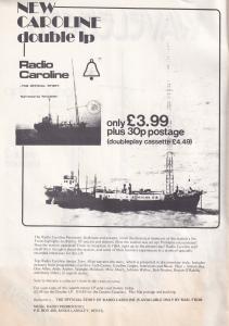 Radio Caroline Pirate MI Amigo Spain Ship DJ ISSUE ONE RARE Magazine