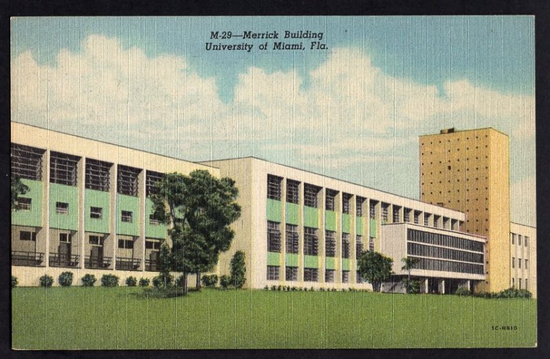 Florida MIAMI Merrick Building University of Miami LINEN