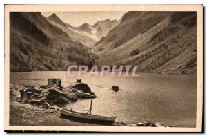 Postcard Old La Douce France Les Pyrenees Surroundings of Cauterets Gaube Lake