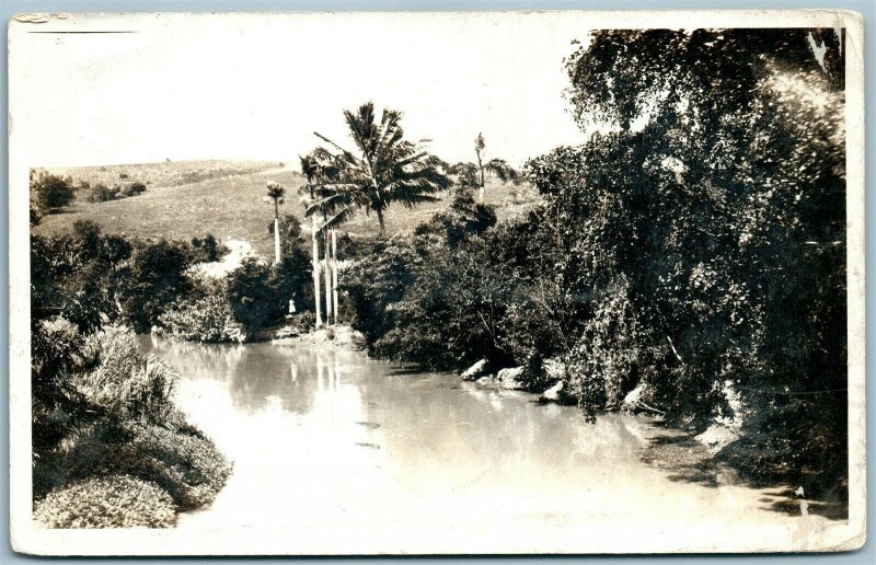 SAN JUAN PR ANTIQUE REAL PHOTO POSTCARD RPPC