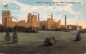 Racine Wisconsin Horlicks Malted Milk Factory Antique Postcard K61483