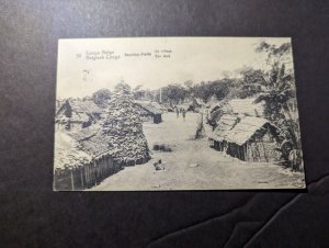 Mint Belgian Congo Africa Postcard Stanley Falls Village