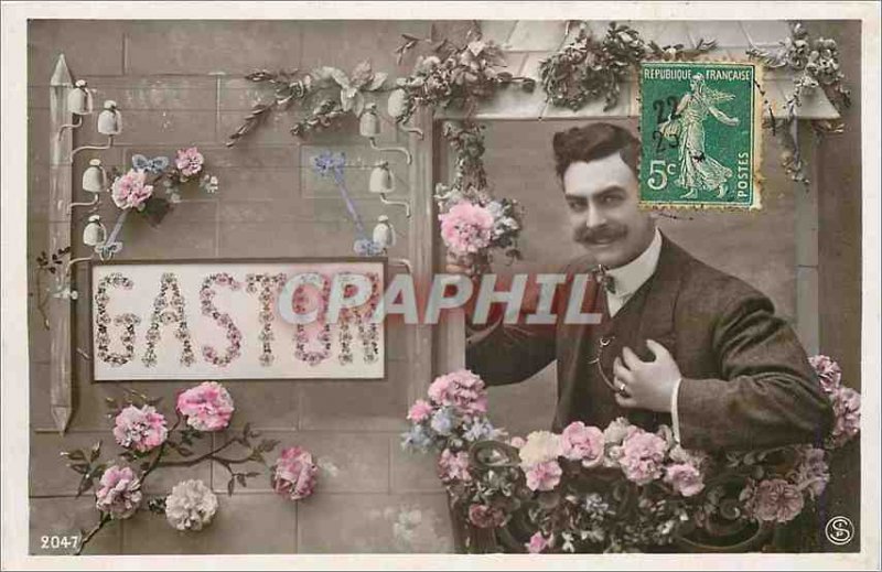 Old Postcard Gaston Surname