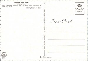 GULFPORT STATE DOCKS Mississippi Continental Postcard CA15