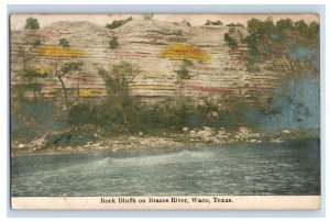 C. 1910 Rock Bluffs On Brazos River Waco Texas. Postcard F132E