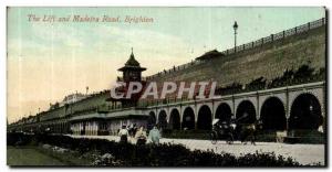 Postcard The Old Lift and Madeira Road Brighton