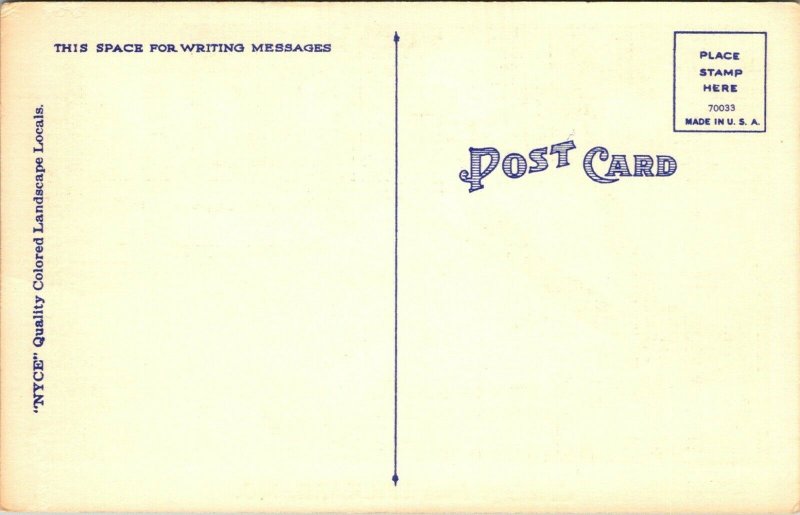 Greetings from Spickard Missouri Linen Postcard