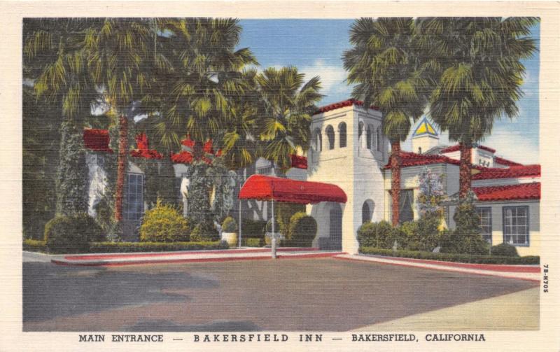 BAKERSFIELD CALIFORNIA CA BAKERSFIELD INN LOT OF 2 POSTCARDS 1940s