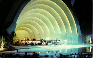 US California Los Angeles Hollywood Bowl H50 Postcard unused 1950s