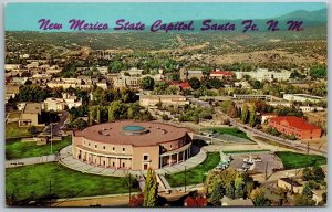 Vtg Santa Fe NM New Mexico State Capitol Aerial View 1960s Postcard