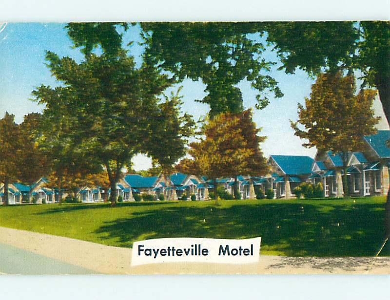 Pre-1980 FAYETTEVILLE MOTEL Fayetteville Arkansas AR s8506