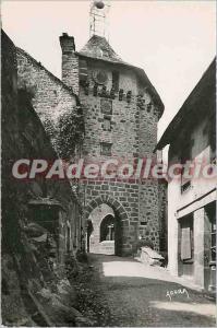Old Postcard Salers (Cantal) Tower Belfry