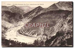 Old Postcard Vallee Gorges Du Var Nice Surroundings