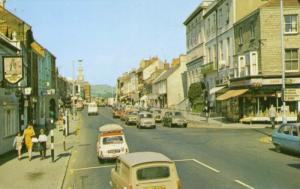 East Street Bridport looking westward Dorset England UK c1972 Postcard D18