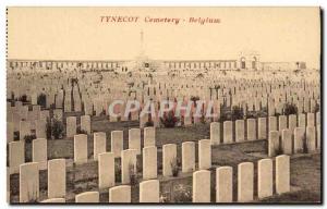 Postcard Old Cemetery Tynecot Belgium Militaria