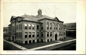 Postcard PA Franklin High School 1910 F1
