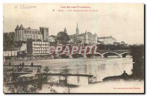 CARTE The Old Post Basses Pyrenees Pau General view of the Gave