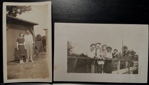 Vintage Postcard 1918-1930 Set of 4 Real Photos & Real Photo Postcards