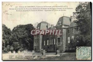 Old Postcard Chateau de Caradeuc Plonasne Common Near Becherel