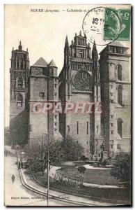 Old Postcard Rodez Cathedarle