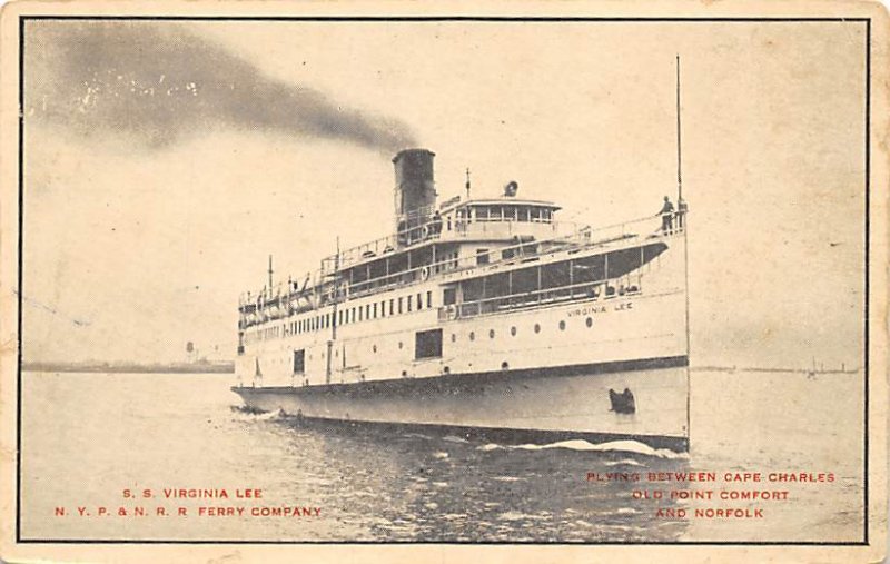 SS Virginia Lee Ferry Boats Ship Unused 