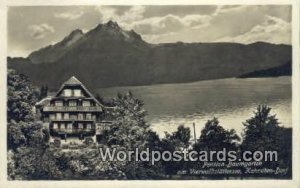 Pension Baumgarten Kehrsiten Dorf Swizerland Postal Used Unknown 