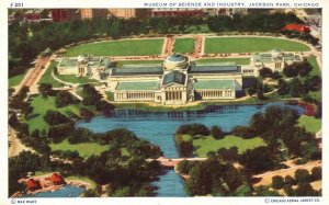 Vintage Postcard Museum Of Science & Industry Jackson Park Chicago Illinois ILL