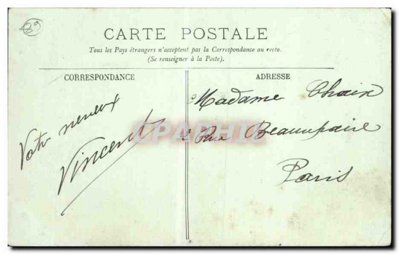 Old Postcard Orleans cathedral