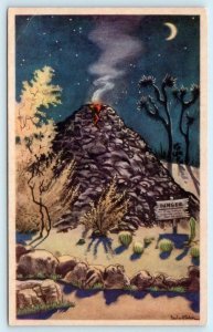 BUENA PARK, CA California KNOTT'S BERRY PLACE Postcard 1946 GHOST TOWN VOLCANO