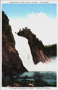 Canada Montmorency Falls Quebec Vintage Postcard C074